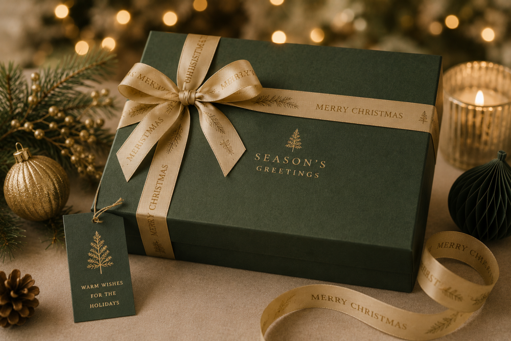 Luxe seizoensverpakking voor kerst en eindejaarsgeschenken