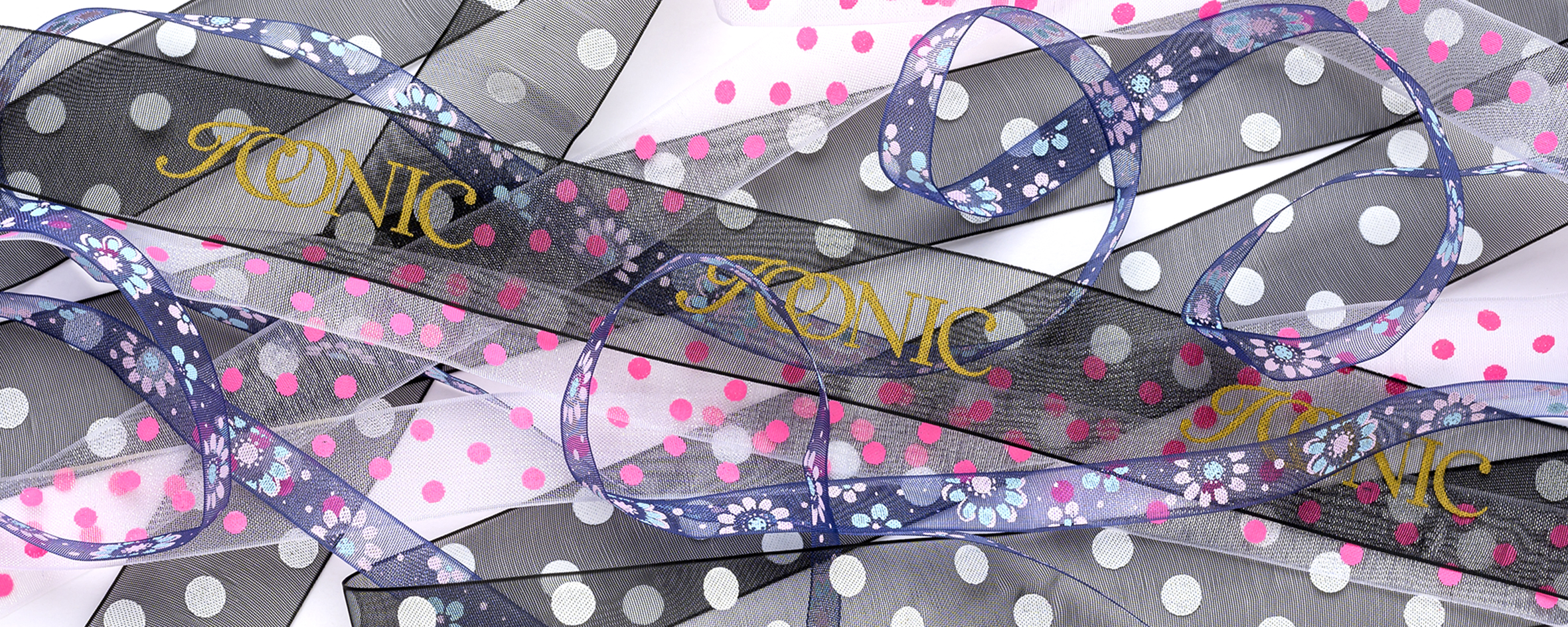 Organza lint met transparante structuur