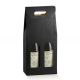 Wijnverpakking Bottle Box 2-flessen 18x9x38,5cm Zwart - Set van 30 stuks
