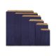 Papieren cadeauzakje kraft Donkerblauw