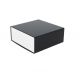 Magneetdoos glans 23x23x11cm Zwart/Wit – Set van 25 stuks.