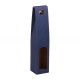 Wijnverpakking Bottle Box 1-fles 8,5x8,5x40cm Donkerblauw - Set van 35 stuks