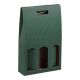 Wijnverpakking Bottle Box 3-flessen 25,5x8,5x40cm Donkergroen - Set van 35 stuks
