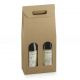 Bottle Box 2-flessen 18x9x38,5cm NATUREL - Set van 30 stuks