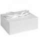 Geschenkdoos met strik wit, luxe verpakking.