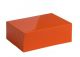 Geschenkdoos glans oranje