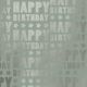 Luxe Gemetalliseerd HAPPY BIRTHDAGY STARS METALLIC MINT