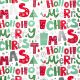 Luxe gemetalliseerd HOHO MERRY XMAS WHITE RED GREEN