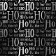 Luxe gemetalliseerd HOHO LETTERING BLACK SILVER