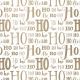 Luxe gemetalliseerd XMAS LETTERS HOHOHO GOLD