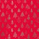 Luxe gemetalliseerd TREES RED GOLD