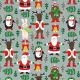    KERSTPAPIER ZILVER Kerstfiguren