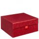 Magneetdoos glitter rood