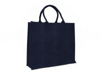  Jute Shopper BLAUW/GOUD