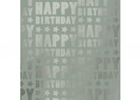 Luxe Gemetalliseerd HAPPY BIRTHDAGY STARS METALLIC MINT