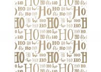 Luxe gemetalliseerd XMAS LETTERS HOHOHO GOLD