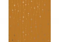 Luxe gemetalliseerd STARS FALLING OCHRE
