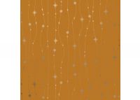 Luxe gemetalliseerd STARS FALLING OCHRE