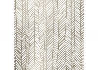 Luxe gemetalliseerd HERRINGBONE WHITE GOLD