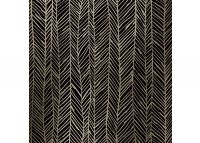 Luxe gemetalliseerd HERRINGBONE BLACK GOLD