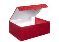   Magneetdoos  40x30x15cm GLITTER ROOD