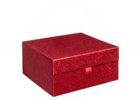   Magneetdoos  25x25x12cm GLITTER ROOD