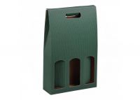 DONKERGROEN Bottle Box 3-flessen