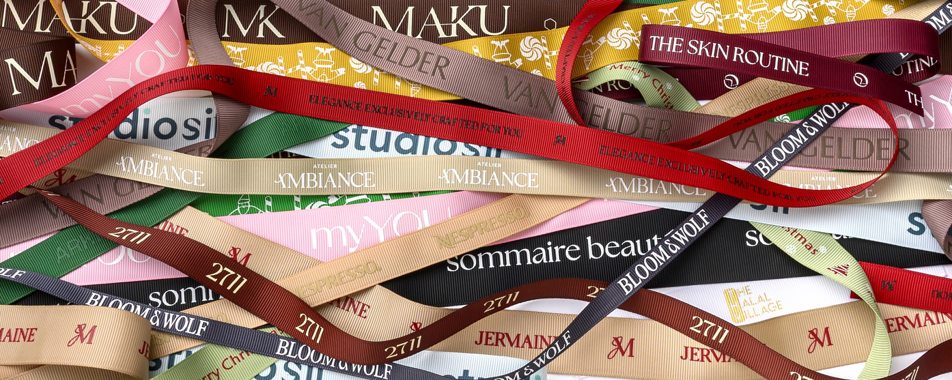 Grosgrain lint met geribbelde structuur