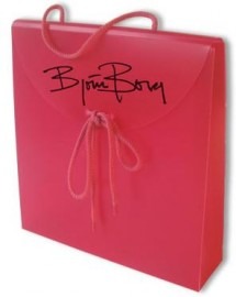 Gift Bag, BEDRUKT MET LOGO IN 1 KLEUR, 24x6x26 cm, DARKPINK, 100 stuks