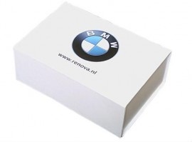 Witte luxe magneetdoos met bedrukking